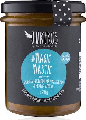 Jukeros Μαρμελάδα Νεκταρίνι Με Μαστίχα Χίου & Νέκταρ Αγαύης Magic Mastic Χωρίς Προσθήκη Ζάχαρης 240gr